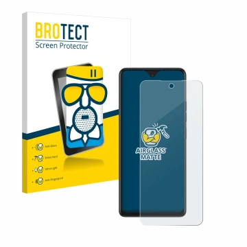 Parte frontale di una confezione del prodotto con il logo del marchio BROTECT. Accanto è raffigurato il dispositivo Tecno Spar