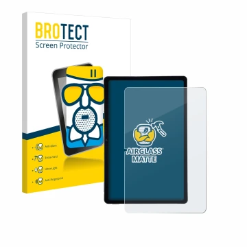 Parte frontale di una confezione del prodotto con il logo del marchio BROTECT. Accanto è raffigurato il dispositivo AGM Pad P2