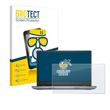 Parte frontale di una confezione del prodotto con il logo del marchio BROTECT. Accanto è raffigurato il dispositivo Dell Preci