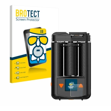 Parte frontale di una confezione del prodotto con il logo del marchio BROTECT. Accanto è raffigurato il dispositivo Storz & Bi