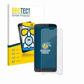 Parte frontale di una confezione del prodotto con il logo del marchio BROTECT. Accanto è raffigurato il dispositivo Unitech EA