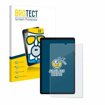 Parte frontale di una confezione del prodotto con il logo del marchio BROTECT. Accanto è raffigurato il dispositivo Lenovo Leg