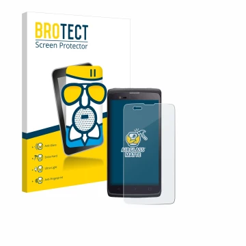 Parte frontale di una confezione del prodotto con il logo del marchio BROTECT. Accanto è raffigurato il dispositivo Almex crui