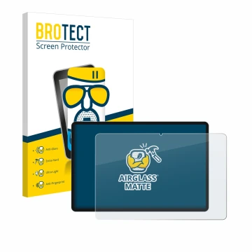 Parte frontale di una confezione del prodotto con il logo del marchio BROTECT. Accanto è raffigurato il dispositivo Teclast P5