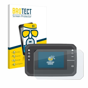 Parte frontale di una confezione del prodotto con il logo del marchio BROTECT. Accanto è raffigurato il dispositivo Honda CB65