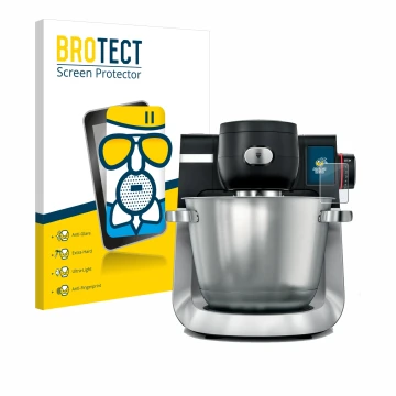Parte frontale di una confezione del prodotto con il logo del marchio BROTECT. Accanto è raffigurato il dispositivo Bosch MUM 