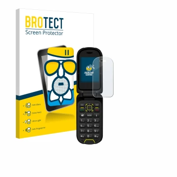 Parte frontale di una confezione del prodotto con il logo del marchio BROTECT. Accanto è raffigurato il dispositivo Hammer Bow