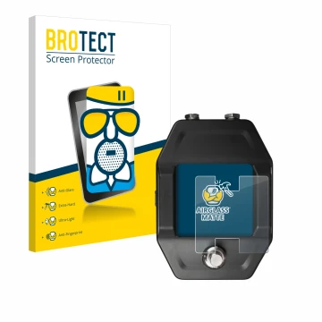 Parte frontale di una confezione del prodotto con il logo del marchio BROTECT. Accanto è raffigurato il dispositivo Shure GLXD