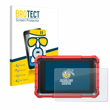 Parte frontale di una confezione del prodotto con il logo del marchio BROTECT. Accanto è raffigurato il dispositivo Launch X-4