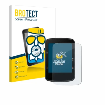 Parte frontale di una confezione del prodotto con il logo del marchio BROTECT. Accanto è raffigurato il dispositivo Bryton Rid