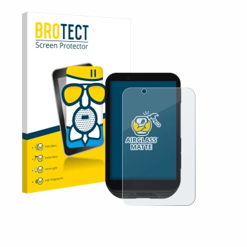 Parte frontale di una confezione del prodotto con il logo del marchio BROTECT. Accanto è raffigurato il dispositivo iGPSPORT i