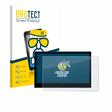 Parte frontale di una confezione del prodotto con il logo del marchio BROTECT. Accanto è raffigurato il dispositivo Wacom Movi