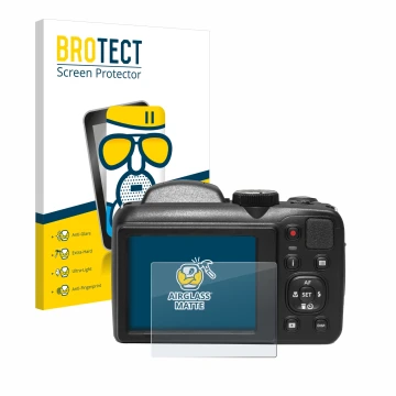 Parte frontale di una confezione del prodotto con il logo del marchio BROTECT. Accanto è raffigurato il dispositivo Kodak Pixp