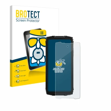 Parte frontale di una confezione del prodotto con il logo del marchio BROTECT. Accanto è raffigurato il dispositivo Blackview 