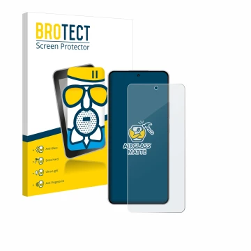 Parte frontale di una confezione del prodotto con il logo del marchio BROTECT. Accanto è raffigurato il dispositivo OnePlus No