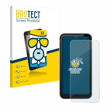 Parte frontale di una confezione del prodotto con il logo del marchio BROTECT. Accanto è raffigurato il dispositivo Gigaset GX