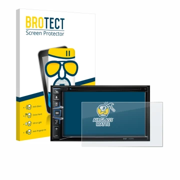 Parte frontale di una confezione del prodotto con il logo del marchio BROTECT. Accanto è raffigurato il dispositivo Alpine INE