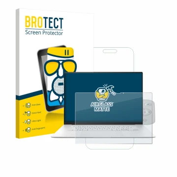 Parte frontale di una confezione del prodotto con il logo del marchio BROTECT. Accanto è raffigurato il dispositivo ASUS ZenBo