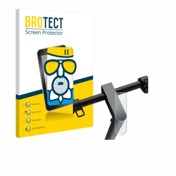 Parte frontale di una confezione del prodotto con il logo del marchio BROTECT. Accanto è raffigurato il dispositivo Navee S65 