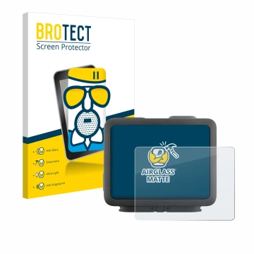 Parte frontale di una confezione del prodotto con il logo del marchio BROTECT. Accanto è raffigurato il dispositivo GoPro Hero