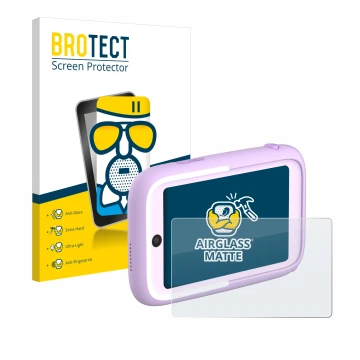 Parte frontale di una confezione del prodotto con il logo del marchio BROTECT. Accanto è raffigurato il dispositivo Myfirst Ca