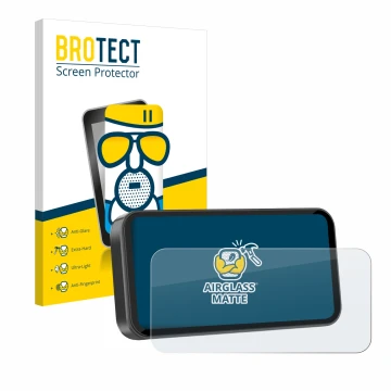 Parte frontale di una confezione del prodotto con il logo del marchio BROTECT. Accanto è raffigurato il dispositivo Carpuride 
