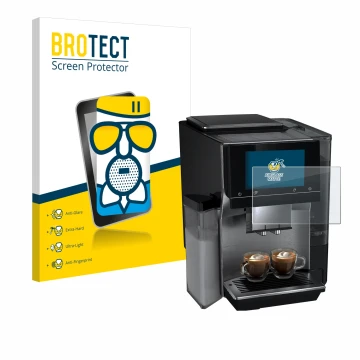 Parte frontale di una confezione del prodotto con il logo del marchio BROTECT. Accanto è raffigurato il dispositivo Siemens EQ