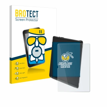 Parte frontale di una confezione del prodotto con il logo del marchio BROTECT. Accanto è raffigurato il dispositivo Yestel T15