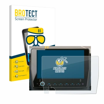 Parte frontale di una confezione del prodotto con il logo del marchio BROTECT. Accanto è raffigurato il dispositivo Xzent F-28