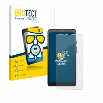 Parte frontale di una confezione del prodotto con il logo del marchio BROTECT. Accanto è raffigurato il dispositivo Boox Palma