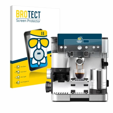 Parte frontale di una confezione del prodotto con il logo del marchio BROTECT. Accanto è raffigurato il dispositivo Ninja Luxe