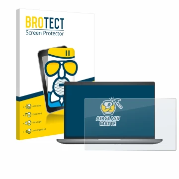 Parte frontale di una confezione del prodotto con il logo del marchio BROTECT. Accanto è raffigurato il dispositivo Dell Preci