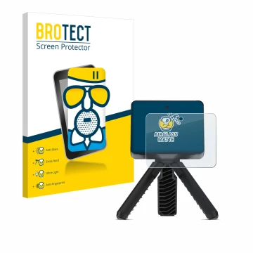 Parte frontale di una confezione del prodotto con il logo del marchio BROTECT. Accanto è raffigurato il dispositivo Garmin App