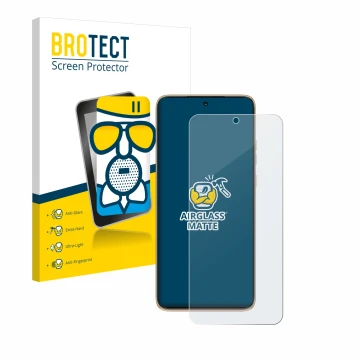 Parte frontale di una confezione del prodotto con il logo del marchio BROTECT. Accanto è raffigurato il dispositivo Motorola E