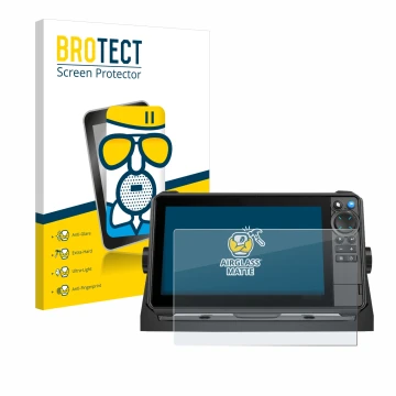 Parte frontale di una confezione del prodotto con il logo del marchio BROTECT. Accanto è raffigurato il dispositivo Lowrance H