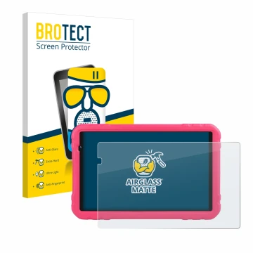 Parte frontale di una confezione del prodotto con il logo del marchio BROTECT. Accanto è raffigurato il dispositivo Juedur R50