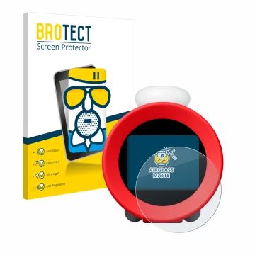 Parte frontale di una confezione del prodotto con il logo del marchio BROTECT. Accanto è raffigurato il dispositivo Nintendo S