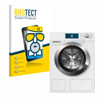 Parte frontale di una confezione del prodotto con il logo del marchio BROTECT. Accanto è raffigurato il dispositivo Miele WEH8