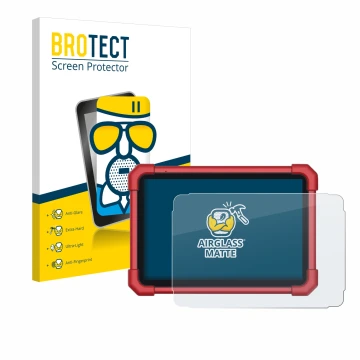 Parte frontale di una confezione del prodotto con il logo del marchio BROTECT. Accanto è raffigurato il dispositivo Launch X-4