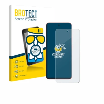 Parte frontale di una confezione del prodotto con il logo del marchio BROTECT. Accanto è raffigurato il dispositivo Oppo A5 Pr