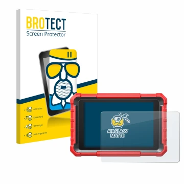 Parte frontale di una confezione del prodotto con il logo del marchio BROTECT. Accanto è raffigurato il dispositivo Launch X-4