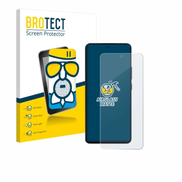 Parte frontale di una confezione del prodotto con il logo del marchio BROTECT. Accanto è raffigurato il dispositivo Oppo Reno 