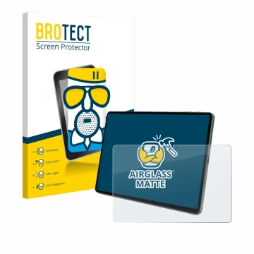 Parte frontale di una confezione del prodotto con il logo del marchio BROTECT. Accanto è raffigurato il dispositivo Terra Pad 