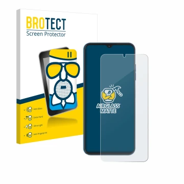 Parte frontale di una confezione del prodotto con il logo del marchio BROTECT. Accanto è raffigurato il dispositivo Hotwav Not