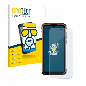 Parte frontale di una confezione del prodotto con il logo del marchio BROTECT. Accanto è raffigurato il dispositivo Hotwav Cyb