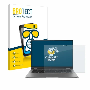 Parte frontale di una confezione del prodotto con il logo del marchio BROTECT. Accanto è raffigurato il dispositivo ASUS Vivob