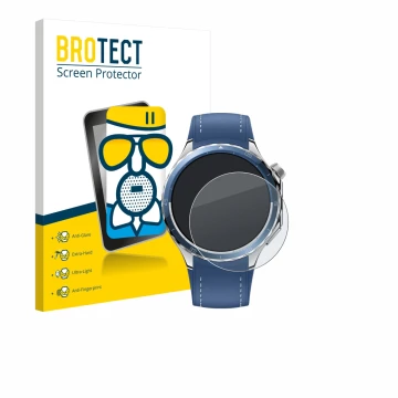 Parte frontale di una confezione del prodotto con il logo del marchio BROTECT. Accanto è raffigurato il dispositivo Oppo Watch