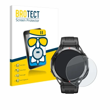 Parte frontale di una confezione del prodotto con il logo del marchio BROTECT. Accanto è raffigurato il dispositivo Oukitel BT