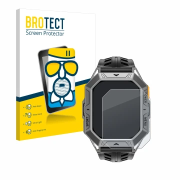 Parte frontale di una confezione del prodotto con il logo del marchio BROTECT. Accanto è raffigurato il dispositivo Stahlgear 