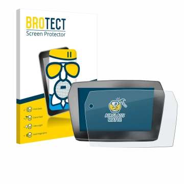 Parte frontale di una confezione del prodotto con il logo del marchio BROTECT. Accanto è raffigurato il dispositivo Voge 525DS
